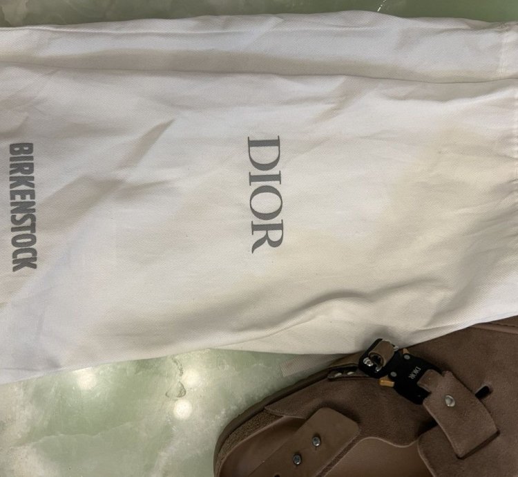 Dior Birkenstock Tokio Mule Brown