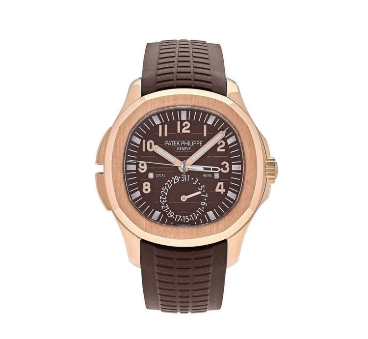Patek Philippe Aquanaut 5164r-001 Travel Time Brown Dial Rose Gold 2021
