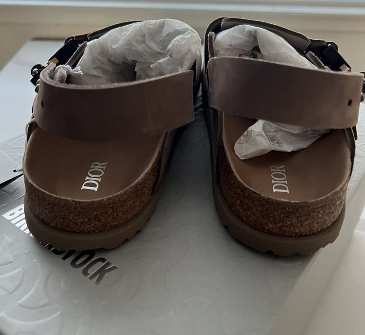 Dior Birkenstock Tokio Mule Size 41 Brown