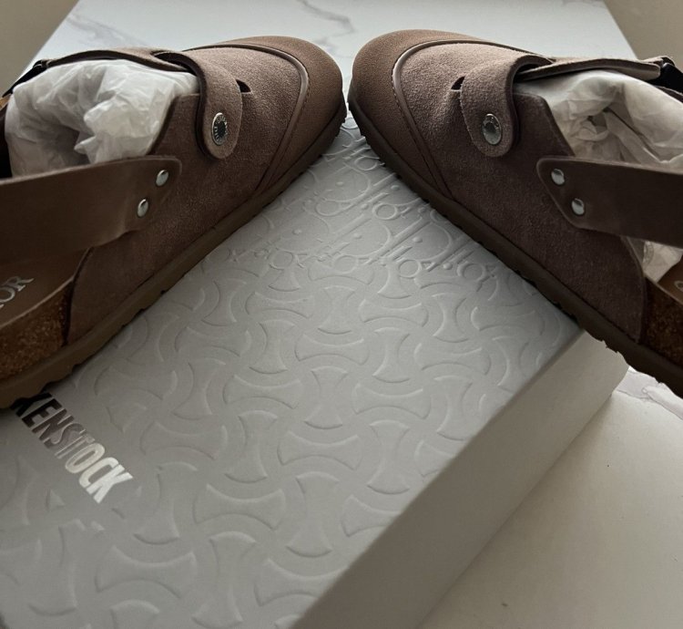 Dior Birkenstock Tokio Mule Size 41 Brown