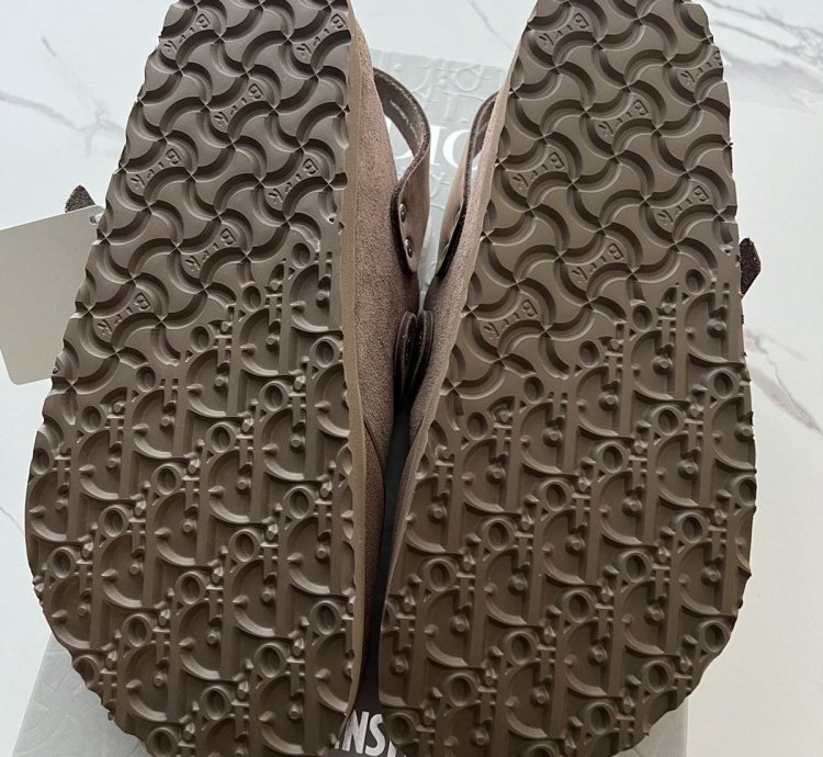 Dior Birkenstock Tokio Mule Size 41 Brown