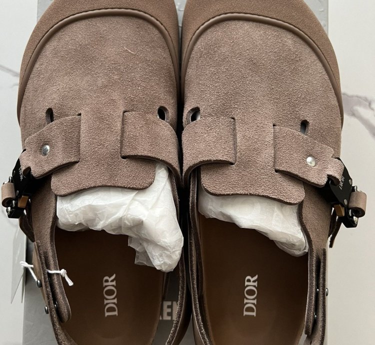 Dior Birkenstock Tokio Mule Size 41 Brown