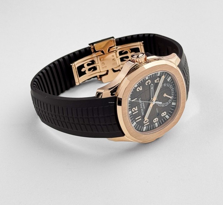 Patek Philippe Aquanaut 5164r-001 Travel Time Brown Dial Rose Gold 2021