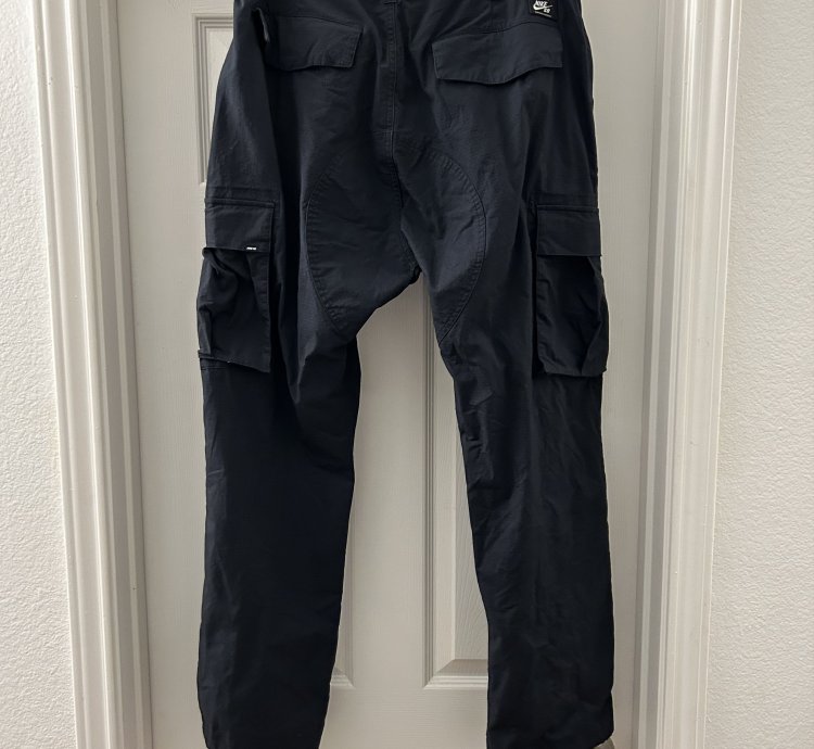Nike Sb Cargo Black Pants Ripstop Flex Ftm Ss20