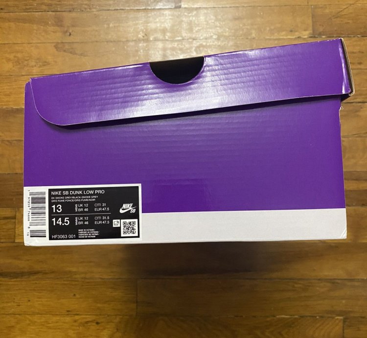 Size 13 - Nike Sb Dunk Low Dark Smoke Grey Black Men