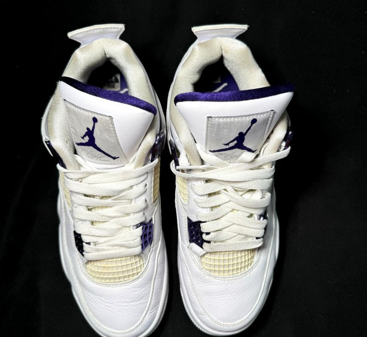 Size 8 5 - Nike Air Jordan 4 Retro Purple Metallic Shoes