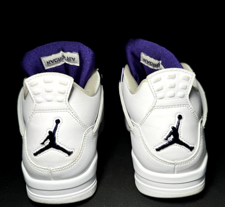 Size 8 5 - Nike Air Jordan 4 Retro Purple Metallic Shoes