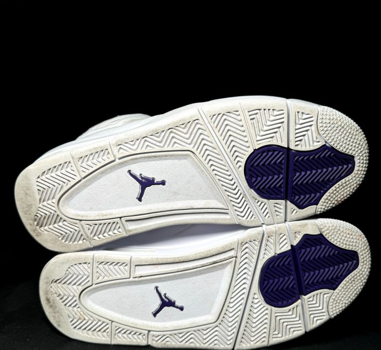 Size 8 5 - Nike Air Jordan 4 Retro Purple Metallic Shoes