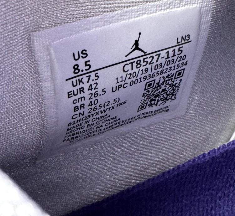 Size 8 5 - Nike Air Jordan 4 Retro Purple Metallic Shoes