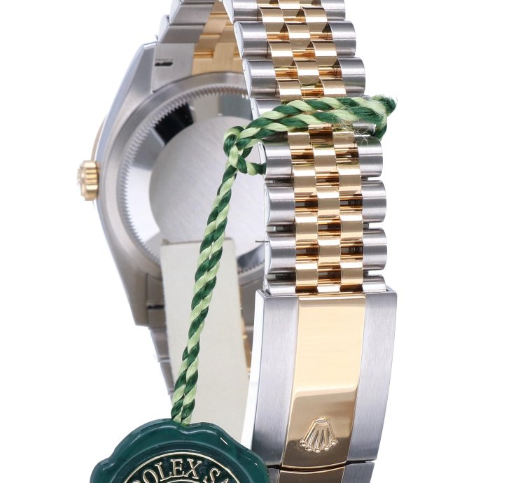 Rolex Datejust 36 Oyster Datejust Jubilee Gold Steel Black Dial Diamonds 36 Mm Unworn 2023