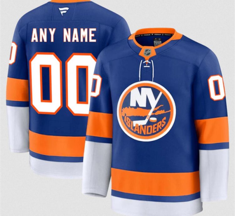 Mens Custom New York Islanders Jersey Name Number 2025 Home Royal