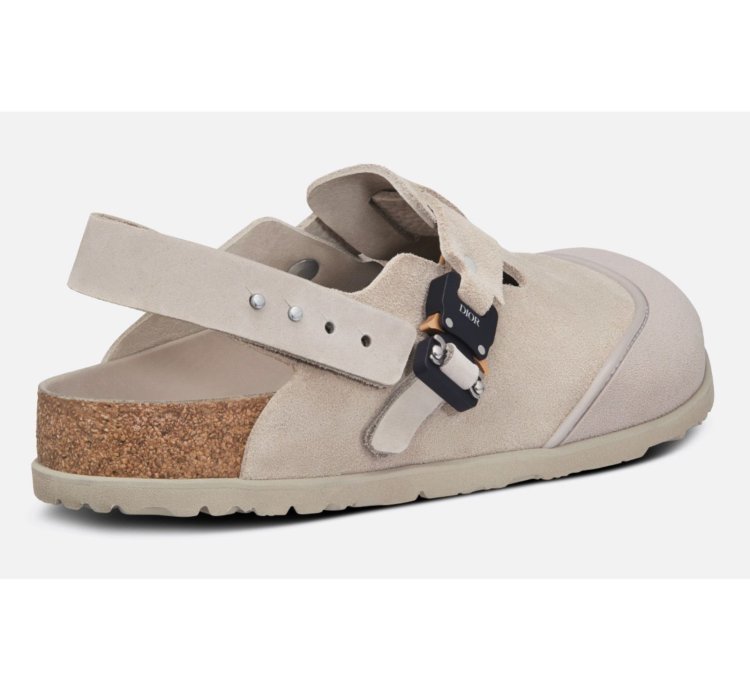Dior By Birkenstock Tokio Mule Nubuck Suede Flat Sandal