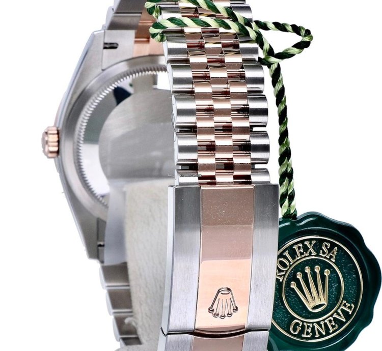 Rolex Datejust 36 Oyster Datejust Jubilee Rose Gold Steel Pink Roman Diamonds 36 Mm Unworn 2023