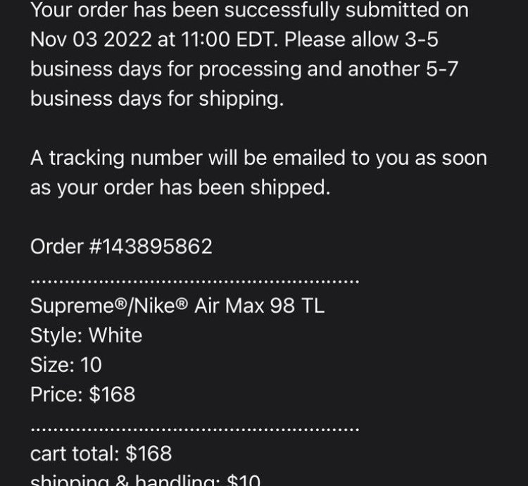 Supreme Nike Air Max 98 Tl
