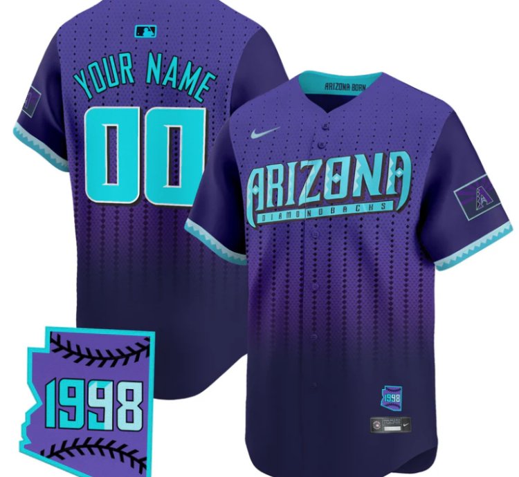 Custom Arizona Diamondbacks Jersey 2025 City Connect Vapor Premier Limited Stitched
