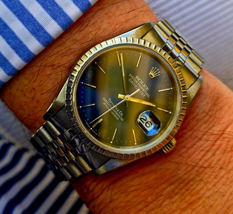 Rolex Datejust 36 Tiffany Datejust 36 Full Set Box Papers 16220