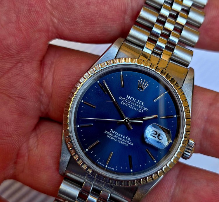 Rolex Datejust 36 Tiffany Datejust 36 Full Set Box Papers 16220