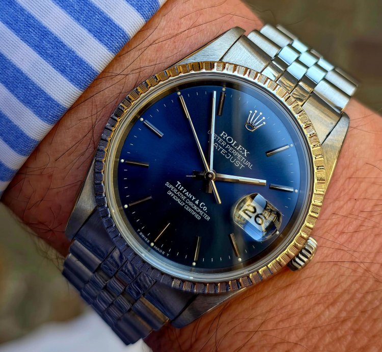 Rolex Datejust 36 Tiffany Datejust 36 Full Set Box Papers 16220