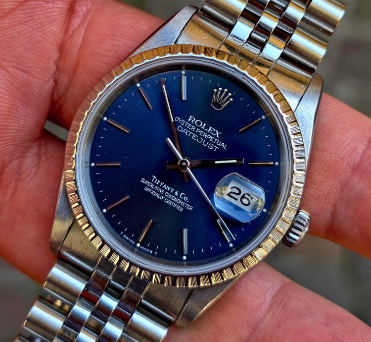 Rolex Datejust 36 Tiffany Datejust 36 Full Set Box Papers 16220