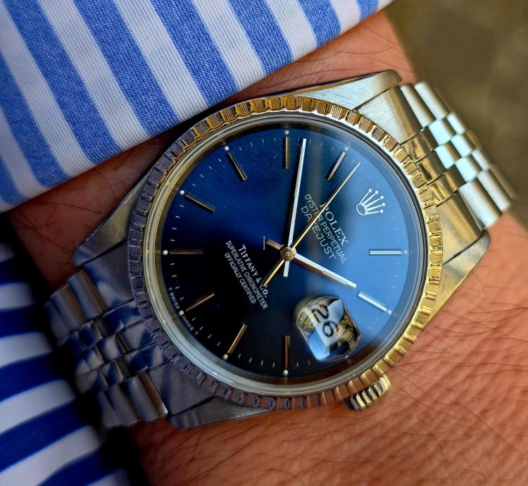 Rolex Datejust 36 Tiffany Datejust 36 Full Set Box Papers 16220