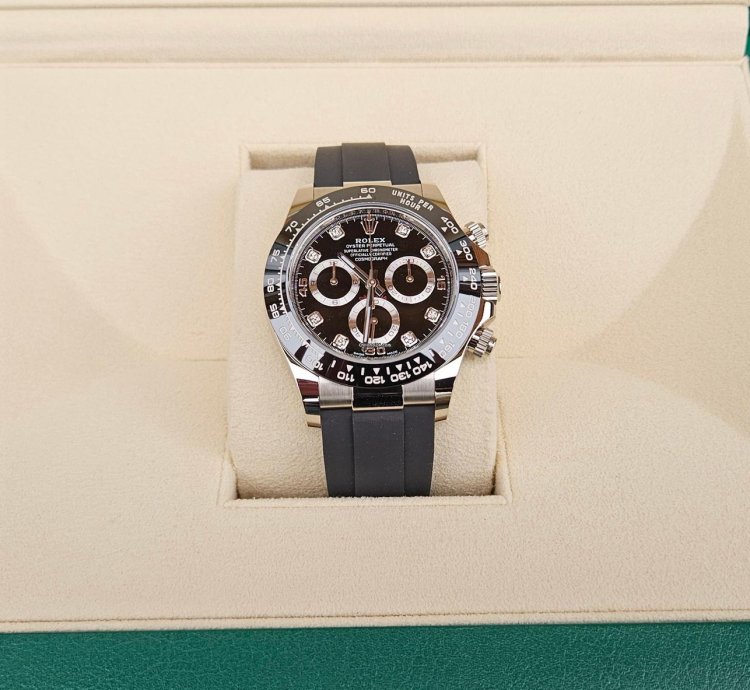 Rolex Daytona 116519ln Daytona Diamond Dot Dial Unworn Full Set