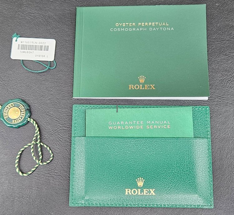 Rolex Daytona 116519ln Daytona Diamond Dot Dial Unworn Full Set