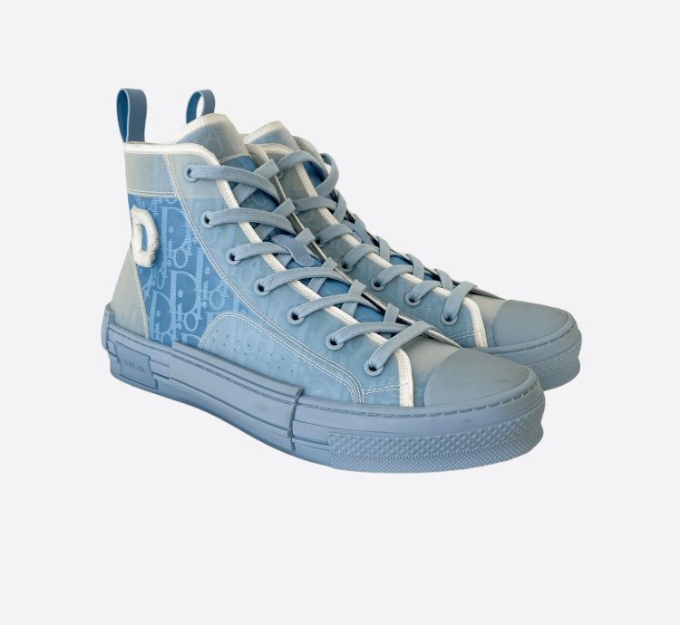 Dior Daniel Arsham Blue Oblique B23 Sneakers