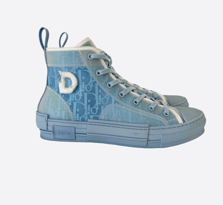 Dior Daniel Arsham Blue Oblique B23 Sneakers