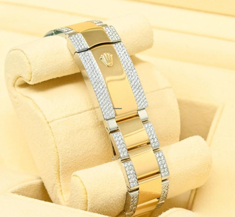Rolex Datejust 41 41mm - Champagne Fluted Iced Out