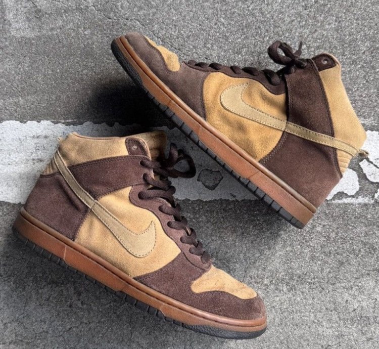 Nike Sb Dunk High 2003 Brown Pack