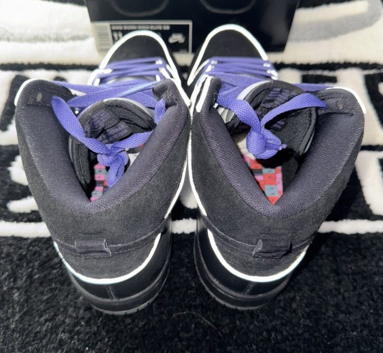 Nike Sb Dunk High Black Purple Box size 11