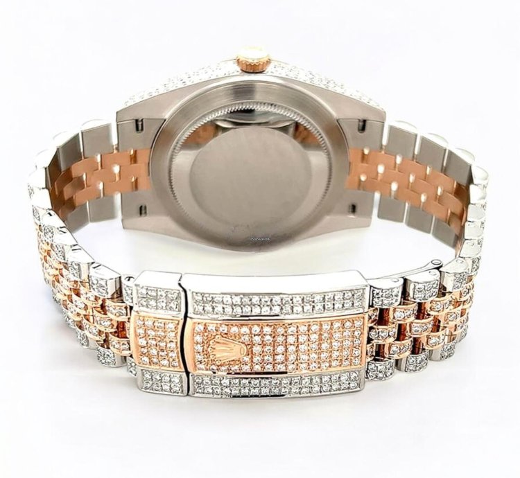 Rolex Datejust 41 Jubilee Wimbledon Dial Custom Diamond-set - Iced Out