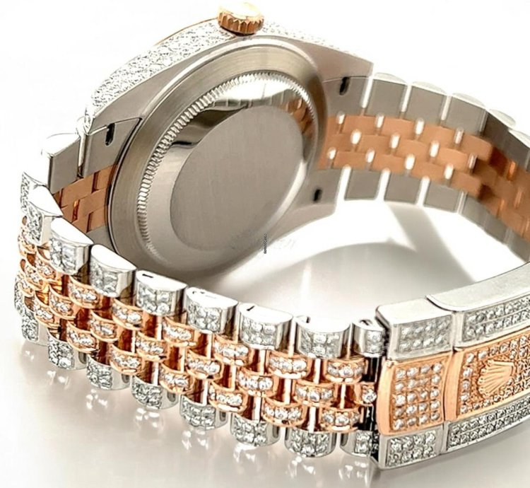 Rolex Datejust 41 Jubilee Wimbledon Dial Custom Diamond-set - Iced Out