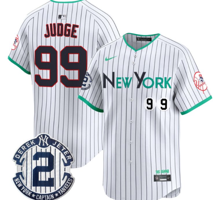 Aaron Judge Jersey 99 New York Yankees City Connect Vapor Premier Limited Stitched Pinstripe