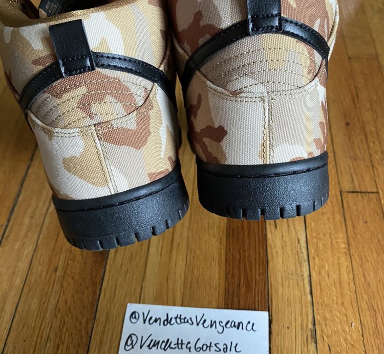 Nike Sb Dunk High Brown Desert Camo Canvas Us9