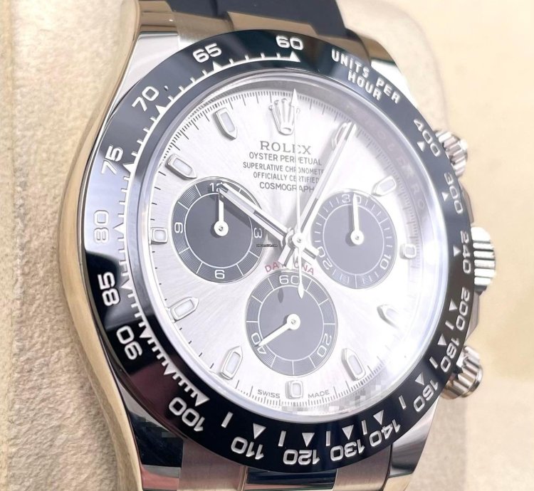 Rolex Daytona 116519ln White Gold Oysterflex Silver Dial Unworn 2022