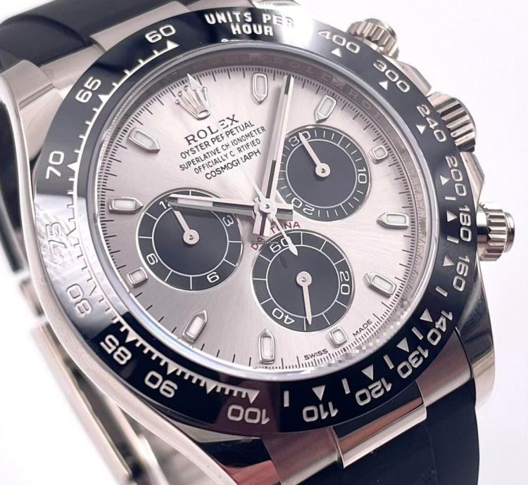 Rolex Daytona 116519ln White Gold Oysterflex Silver Dial Unworn 2022