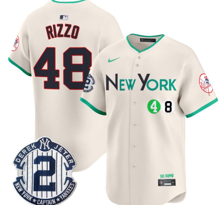 Anthony Rizzo Jersey 48 New York Yankees City Connect Vapor Premier Limited Stitched Cream