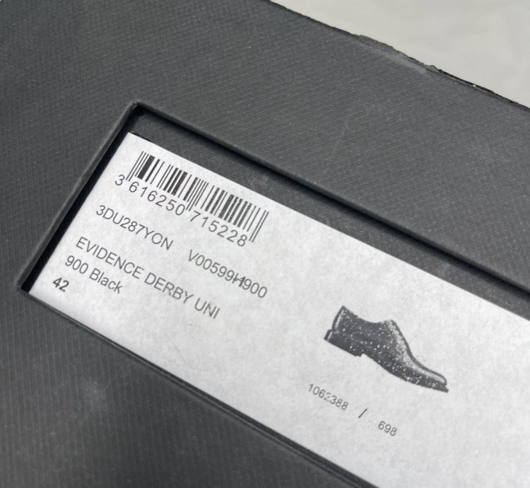 Dior Evidence Derby Size 9