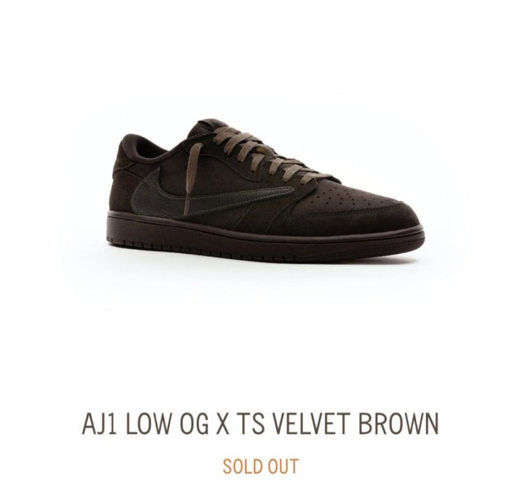 Travis Scott Air Jordan 1 Retro Low Og Sp Velvet Brown