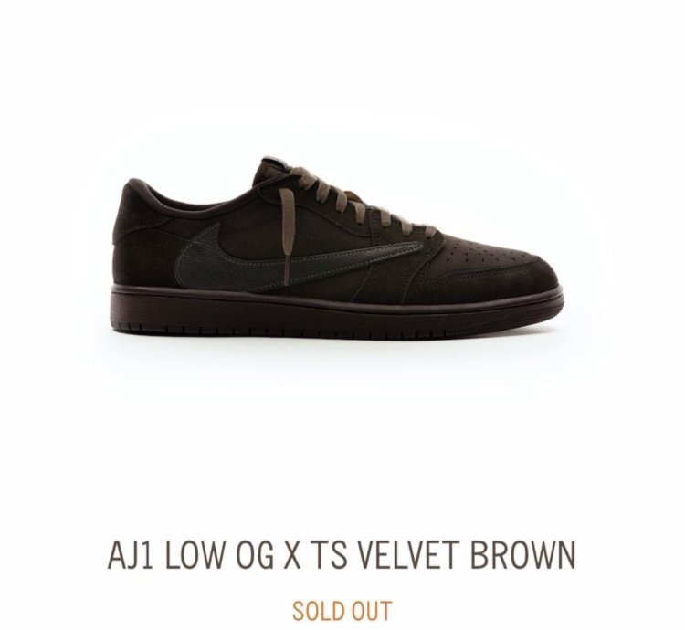 Travis Scott Air Jordan 1 Retro Low Og Sp Velvet Brown