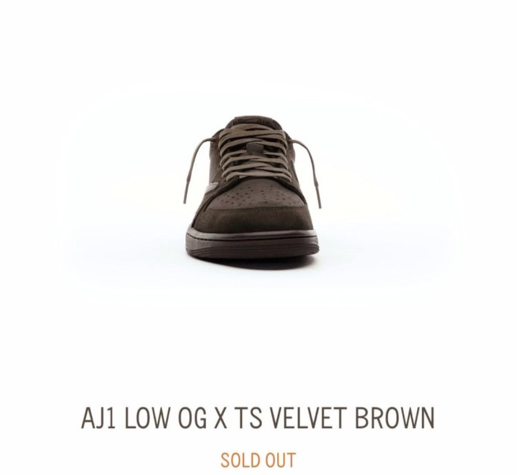 Travis Scott Air Jordan 1 Retro Low Og Sp Velvet Brown