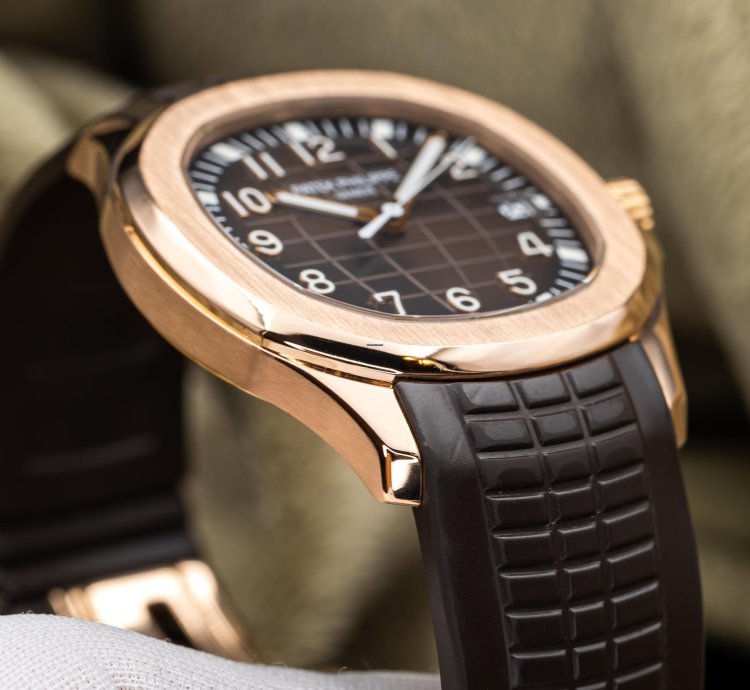 Patek Philippe Aquanaut 5167r-001 40mm Rose Gold Brown Dial Full Set