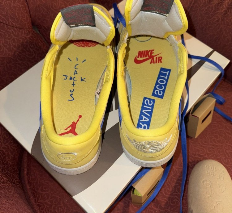 Travis Scott Canary Jordan 1 Retro Low