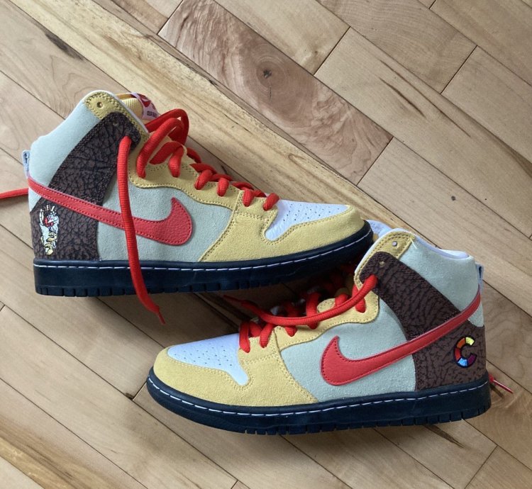 Nike Sb Dunk High Color Skates Kebab And Destroy