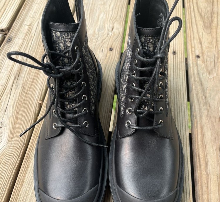 Dior Explorer Ankle Boots Black Oblique