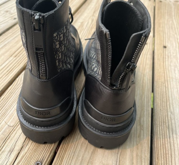 Dior Explorer Ankle Boots Black Oblique