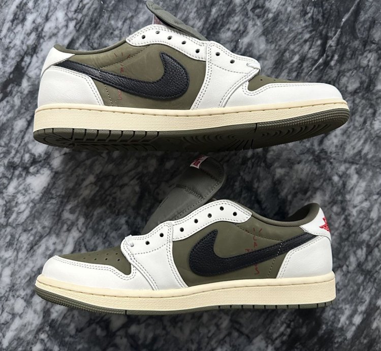 Travis Scott Jordan 1 Low Og Reverse Olive