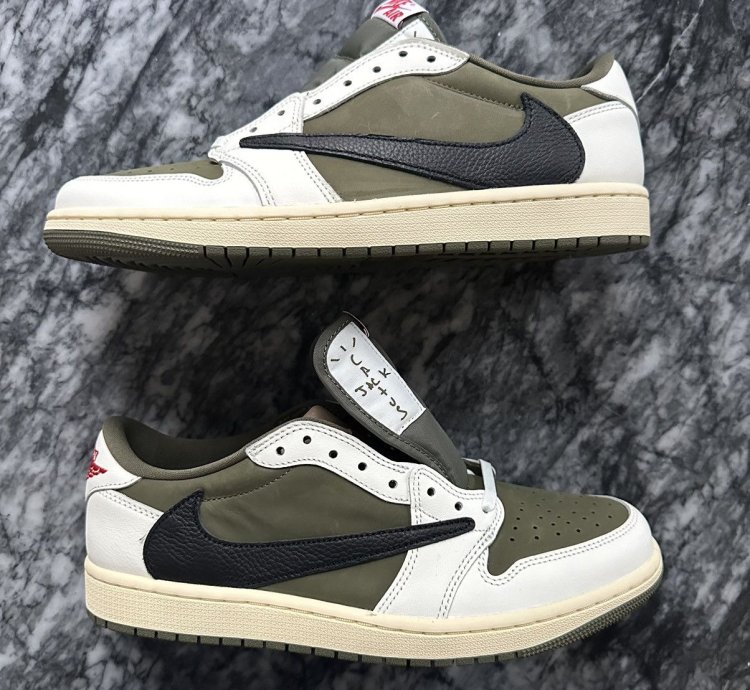 Travis Scott Jordan 1 Low Og Reverse Olive