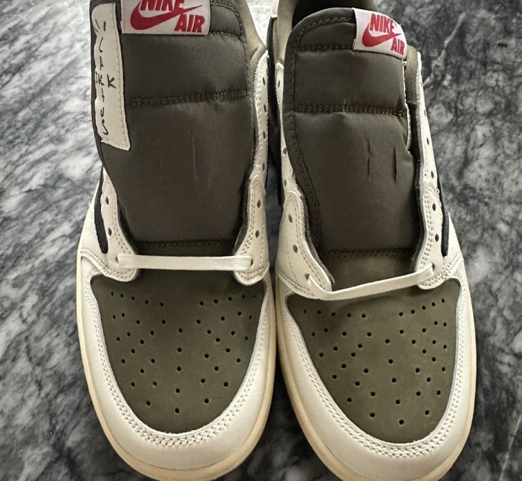 Travis Scott Jordan 1 Low Og Reverse Olive